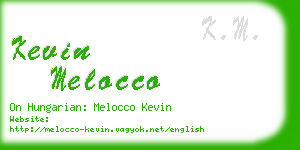 kevin melocco business card